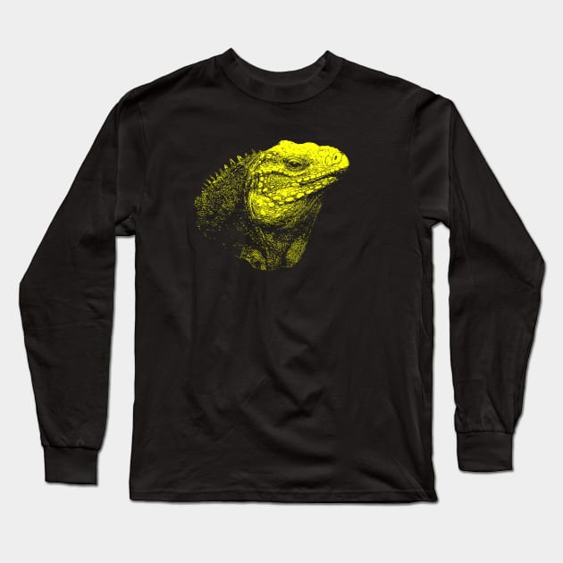 Iguana Long Sleeve T-Shirt by Guardi